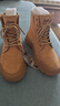 Jeep吉普男靴轻便户外秋冬季高帮马丁靴男女情侣款防滑加绒徒步登山鞋 驼色（女款-运动码）单层 38 实拍图