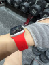 图登适用苹果手表表带apple watch9硅胶iwatchSE/7/8运动表带男女潮流 经典-红色 38/40/41mm（标准码） 实拍图