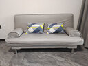 徽月 多功能折叠沙发床两用简易三人位小户型客厅租房家具懒人沙发 烟灰科技布 【乳胶款】1.2米长无扶手2腰枕 实拍图