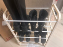 坤奉家用入门鞋架铁艺多层门口入户室内宿舍出租屋必备简易窄款小鞋柜 五层白色-45*23*73CM【加粗钢管】 实拍图