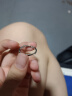 蒂卡世琦999足银莫比乌斯情侣开口对戒指一对520情人节生日礼物女送老婆 莫比乌斯情侣戒指+证书+品牌礼盒 开口可调节 实拍图