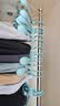 优勤（YOUQIN） 衣架无痕防滑衣服架家用晾衣架服撑子防肩角滑挂晒衣撑收纳宽肩 【宽肩无痕防滑衣架】洛克蓝 20只 实拍图