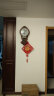 凯恩斯（KAIENSI） 挂钟客厅钟表欧式复古时钟摇摆石英钟表电波创意木质挂表家用 3340BB-带日历款-智能电波机芯 12英寸 实拍图
