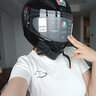 AGV K1S头盔K1摩托车机车全盔四季通用全覆式跑盔男女广角通风透气3C K1S-BLACK（亮黑） S（适合52-54头围） 实拍图