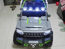 小童鞋【升级500】儿童电动车四轮越野汽车可坐大人双人摇控宝宝玩具车 升级500标配灰12v10电+普座+普胎 实拍图