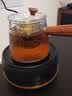 borun HOME锤纹侧把玻璃壶加厚耐高温过滤养生泡茶壶电陶炉煮茶器普洱小青柑烧水煮茶壶茶具套装 锤纹壶750ML+升级版黑色茶炉 实拍图