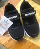 回力童鞋儿童运动鞋秋冬季新款女童针织休闲鞋轻便男童跑步鞋 黑色（魔术贴） 29 内长约18.7cm 实拍图