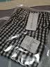 维尼玛希（VeniMasee）睡裤男纯棉长裤春秋薄款宽松家居裤男透气全棉中老年人爸爸居家裤 格子：蓝白格+黑白格 XL 【建议150-170斤】 实拍图