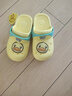 B.Duck小黄鸭童鞋男女童凉拖鞋夏季新款儿童透气休闲洞洞鞋女 302嫩黄 32 码内长约200mm 实拍图