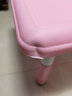 贝琪雅儿童桌椅套装学习桌椅宝宝画画升降积木桌椅子塑料家用幼儿园桌子 粉色桌子（80*60）有横梁 实拍图