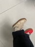 ZHR板鞋女鞋真牛皮复古撞色拼接德训鞋女休闲运动学生时尚百搭鞋子女 米色（四季款） 36 实拍图