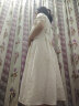 尚都比拉气质中长款旗袍改良版中国风连衣裙夏季小个子裙子 米白色 L  晒单实拍图