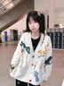 唐菓蜜连衣裙女2024春秋新款女装韩版学生时尚百搭甜美可爱减龄套装裙子 杏色上衣+杏色连衣裙 M【80-100斤】  实拍图