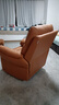 左右沙发功能皮感科技布单人沙发单椅DZY6010 暮光橙31055 实拍图