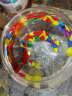 易萌 桌面鱼缸 小型 创意 金鱼缸 圆形玻璃鱼缸 家用客厅鱼缸 水培容器 玻璃花盆绿萝花盆15cm 实拍图
