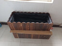 卉腾鑫腾定制防腐木花箱碳化实木花盆花槽花箱长方形阳台种菜种花盆特大种植箱户外花箱 长100*宽40*高30板厚1.2cm 实拍图