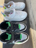 贵人鸟童鞋男女童板鞋潮款防滑耐磨儿童运动鞋2025新款秋季时尚休闲鞋 黑绿（单鞋） 35 实拍图