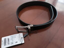 佐丹奴（Giordano）皮带男装商务休闲拉丝钢扣双面皮带黑色男士腰带 01131023 实拍图