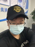 BuyYii 高顶帽子男时尚潮牌显脸小大码棒球帽秋冬四季韩版适合圆脸显瘦鸭舌帽防晒帽休闲百搭遮阳帽 【羊毛呢款】 黑色黄标 XL码 可调节(60-65cm) 实拍图