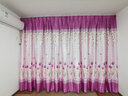 曦和阳光定制窗帘成品飘窗半遮光布帘卧室阳台窗帘印花布料长帘 粉色-郁金香 宽2.0*高2.7-挂钩加工一片 片 实拍图