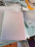 三年二班A5/60张横线高颜值活页本笔记本本子可爱渐变色学生用记事本可拆卸日记本大学生考研本 渐变蓝小号 实拍图