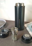 私家良品茶水分离保温杯男士高颜值316不锈钢焖泡茶杯生日礼物伴手礼实用 黑色-（大茶仓+提绳） 420ml 实拍图