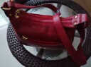雪爱袋鼠（XUEAIDAISHU）品牌女士真皮单肩包2024新款中年妈妈包大容量软皮包包女斜挎包 酒红色[礼盒+手包] 实拍图