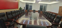 盛云得信 油漆会议桌贴木皮多人开会商务桌红胡桃色会议台椭圆多媒体中式 颜色尺寸可定制 实拍图
