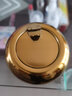 B&y 加厚鼓形不锈钢烟灰缸 防风带盖 车用烟缸 欧式个性  创意烟盅 金色 小号 实拍图
