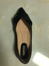 达芙妮单鞋女新款夏季尖头气质平底鞋一脚蹬舒适百搭女鞋子 黑色 38 实拍图