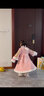 迪士尼（Disney）女童秋冬汉服唐装中国风洋气2025新款拜年服儿童装古风旗袍公主裙 WG002粉色:发夹 加绒 120 实拍图