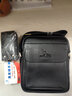 斌利袋鼠复古男士单肩斜挎包商务软皮男包斜跨包小男式背包大容量中老年包 黑色小号6608 实拍图