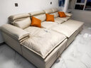 卡米盾 奶油风沙发床小户型客厅贵妃转角多功能两用可折叠科技布 3.3米双人+单人+贵妃+脚踏 乳胶款 实拍图