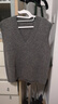旅途原品ltyp 百搭羊毛坎肩黑色毛衣背心 灰色针织马甲上衣女秋冬 巴黎灰 - 现货 XS -S 实拍图