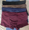 【精选】4条装男士内裤男平角裤头青年男式四角裤衩男士时尚短裤 【4条装 纯色款】 XL 90-110斤 实拍图