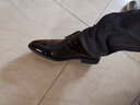 卡帝乐鳄鱼（CARTELO）男士保暖加绒商务正装职场低帮冬季加厚皮鞋子男M1057 黑色 42 实拍图