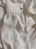 lagogo拉谷谷白色雪纺衬衫女春季新款上衣气质翻领系带泡泡袖通勤 本白色（V1） 160/M/38 实拍图