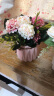 盛世泰堡 仿真假花束盆绢花装饰花艺陶瓷小花瓶客厅摆件花卉摆设 绣球粉色 实拍图