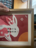 摩多（MODUO） 满月留念兔宝周岁百天手脚印泥相框摆台百天纪念礼物 平安喜乐 实拍图