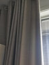 伊帘坊窗帘成品加密加厚仿亚麻棉麻纯色卧室客厅定制遮光窗帘布窗纱拼接窗帘 米白色 3.0米宽*2.7米高打孔式可改高度 实拍图