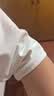 布先生简约百搭半高领拉链纯棉春秋卫衣男长袖t恤男欧美风BT12176 象牙白 M (170) 实拍图