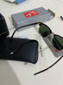 雷朋（RayBan）墨镜派对达人系列太阳镜复古时尚显脸小眼镜0RB3016F【可定制】 W0366玳瑁色镜框绿色镜片 尺寸55 实拍图