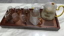 藏白 耐热玻璃茶具套装耐高温日式锤纹玻璃茶具大容量家用功夫茶具玻璃泡花茶壶茶杯公道杯整套茶具 13款500ml锤纹鸿香壶+听竹茶盘玻璃套装 实拍图