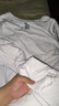 GLM白色长袖t恤男春秋季重磅男装打底衫纯棉吸汗宽松大码男士衣服 实拍图