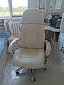 富凯真头层牛皮老板椅总裁椅办公椅 大班椅人体工学电脑椅 F181白色 实拍图