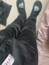 卡度顿裤子男夏季薄款韩版青少年学生运动时尚修身小脚哈伦束脚九分裤男 黑色(夏季) 4XL （170斤左右） 实拍图