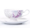 华光 陶瓷 釉中彩无铅镉 五洲咖啡杯碟套装（一杯一碟一勺） 绣球花语 实拍图
