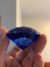 宝石玩具水晶儿童钻石透明大号玻璃摆件男孩女孩塑料亚克力彩色假 单个透明钻石默认蓝色（可备注颜色） 晒单实拍图