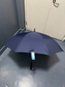 天堂伞直柄伞直杠伞长柄伞加大双人伞可定制企业logo商务8骨半自动伞 藏青色-直把手 实拍图