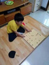 韩友顺韩国进口碳晶地暖垫电热地毯石墨烯发热加热地垫瑜伽地热床炕垫子 大气木纹中色（进口碳晶安全） 50*60cm（9档调节智能速热） 实拍图